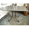 Plateau de table en zinc de cuisine - Zinc classique