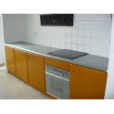 Plan de travail en zinc cuisine avec intégration plaque cuisson - Zinc classique
