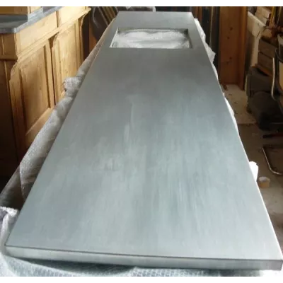 Plan de travail de cuisine en zinc - Zinc classique
