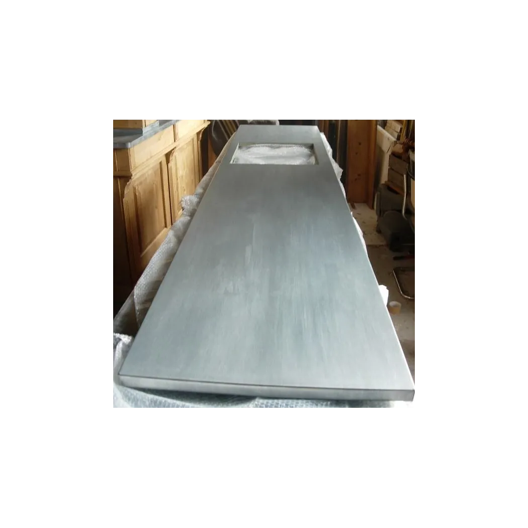 Plan de travail de cuisine en zinc - Zinc classique