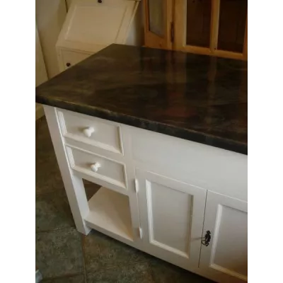 Plateau en zinc pour meuble de salle de bain - Zinc d'art