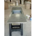 Plan de travail de cuisine en zinc avec évier en zinc - Zinc gris anthracite