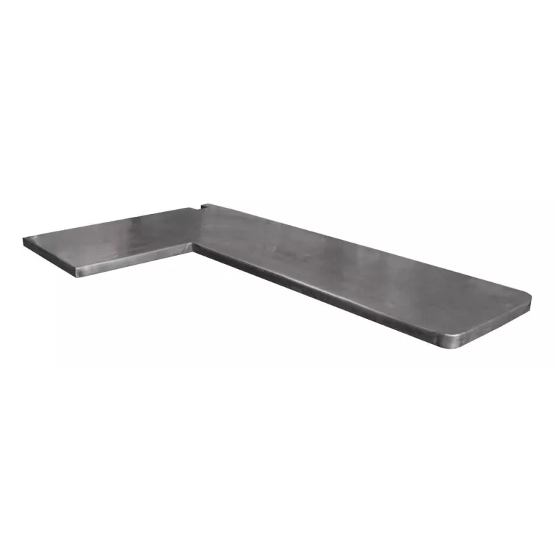 Plan de travail en zinc patiné - Zinc gris anthracite