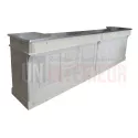 Grand comptoir de bar professionnel en pin massif 360cm - Chester