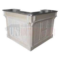 Bar d'angle 140cm x 140cm en pin massif - Chester