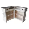 Bar d'angle 140cm x 140cm en pin massif - Chester