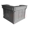 Bar d'angle 140cm x 140cm en pin massif - Chester