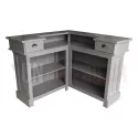 Bar d'angle 140cm x 140cm en pin massif - Chester