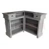 Bar d'angle 140cm x 140cm en pin massif - Chester