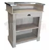 Petit bar bistrot d'accueil en chêne massif 90cm - Chester
