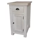 Petit rangement de cuisine 1 tiroir et 1 porte en pin massif - Straight