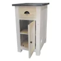 Petit rangement de cuisine 1 tiroir et 1 porte en pin massif - Straight