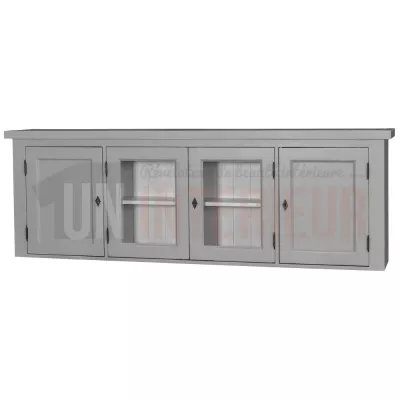 Grand placard en pin massif 4 portes - Straight