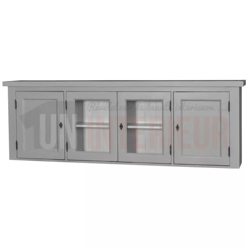 Grand placard en pin massif 4 portes - Straight