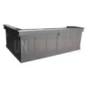 Bar sur-mesure en pin massif 308cm avec retour en L