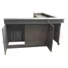 Bar sur-mesure en pin massif 308cm avec retour en L