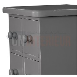 Commode haute en pin massif ou semainier, 8 tiroirs - Cranford