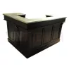 Comptoir de bar sur mesure d'angle 180cm sur 140cm avec intégrations