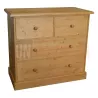 Commode en pin massif, 4 tiroirs - Faceby