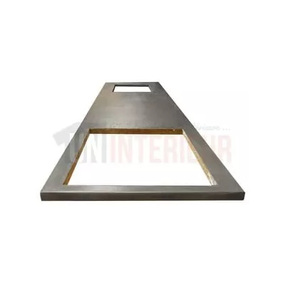 Comptoir de bar d'angle sur mesure 160cm sur 140cm pin massif brut