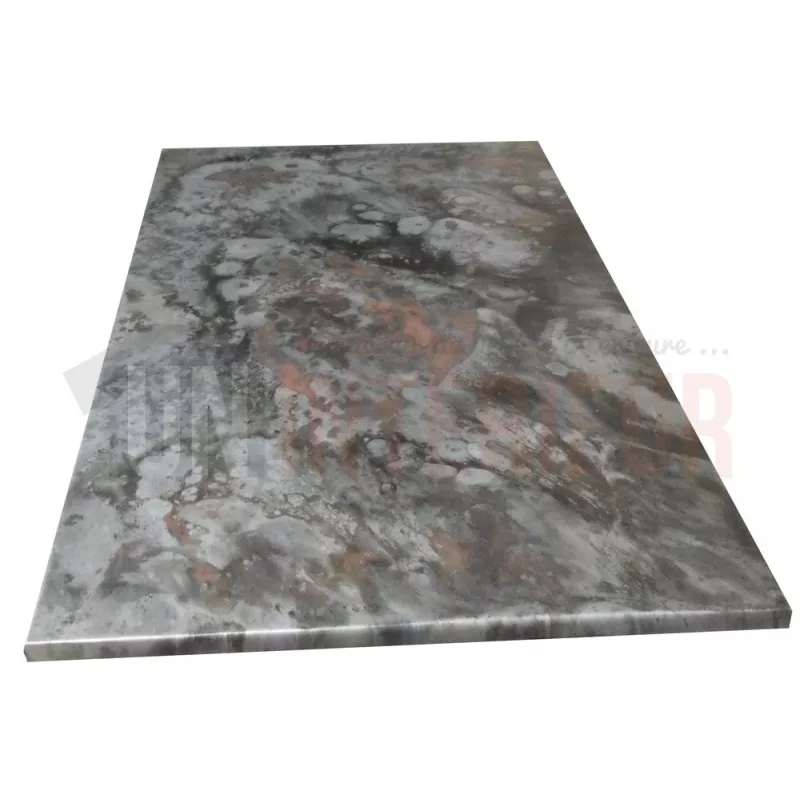 Plateau de table en zinc - Zinc couleur