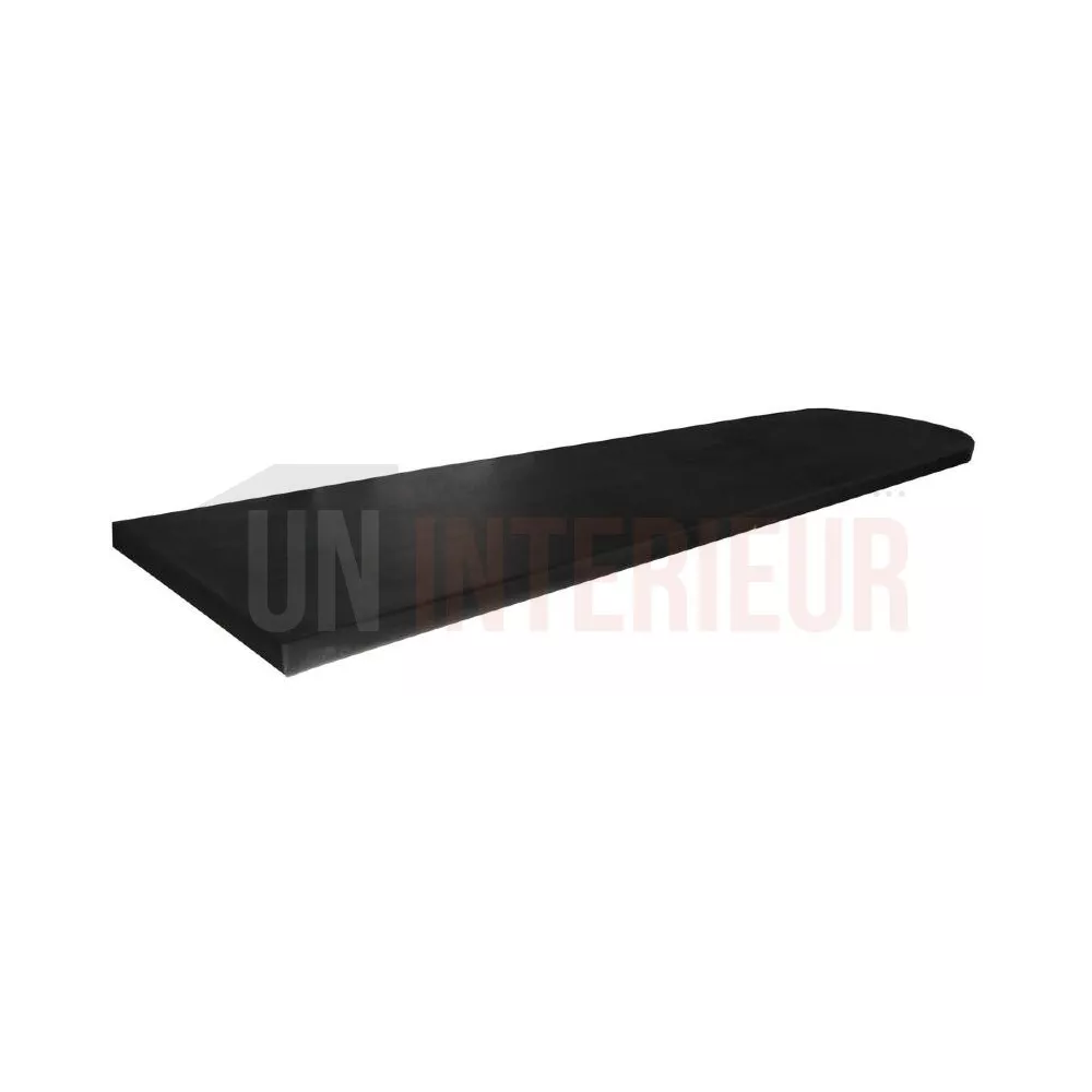 Grand plateau de comptoir demi-lune en Zinc ardoise