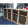 Meuble porte bouteilles sur-mesure en chêne massif 360cm