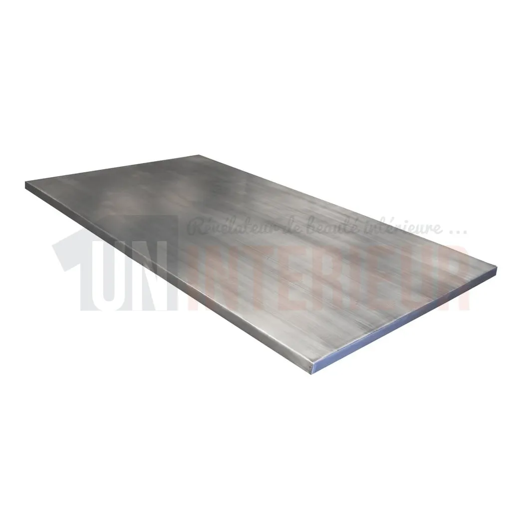 Plan de travail de cuisine en zinc 146 x 86 cm- Zinc classique