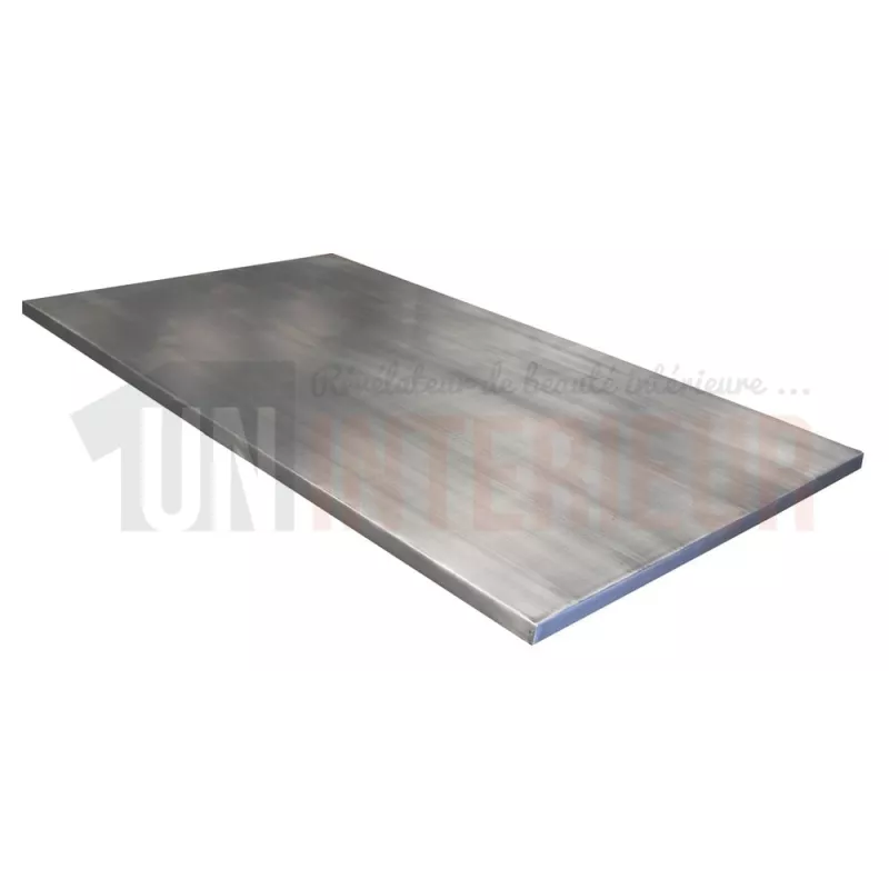 Plan de travail de cuisine en zinc 146 x 86 cm- Zinc classique