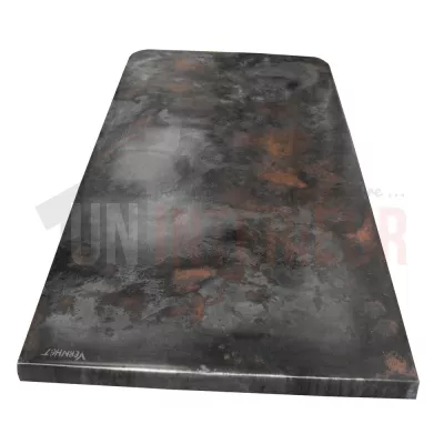 Plan de travail de cuisine en zinc d'art couleur 100 x 45 cm- Zinc classique