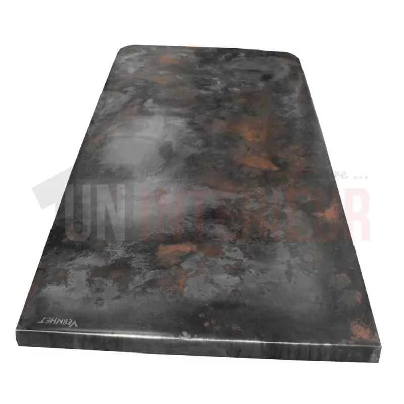 Plan de travail de cuisine en zinc d'art couleur 100 x 45 cm- Zinc classique
