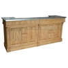 Grand comptoir de bar de 240cm en pin massif - Chester